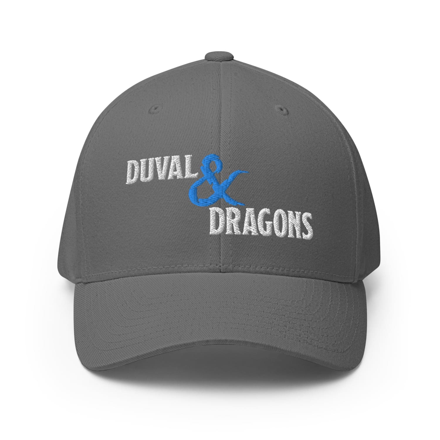 Duval & Dragons Structured Twill Flexfit Cap - Grey / S/M