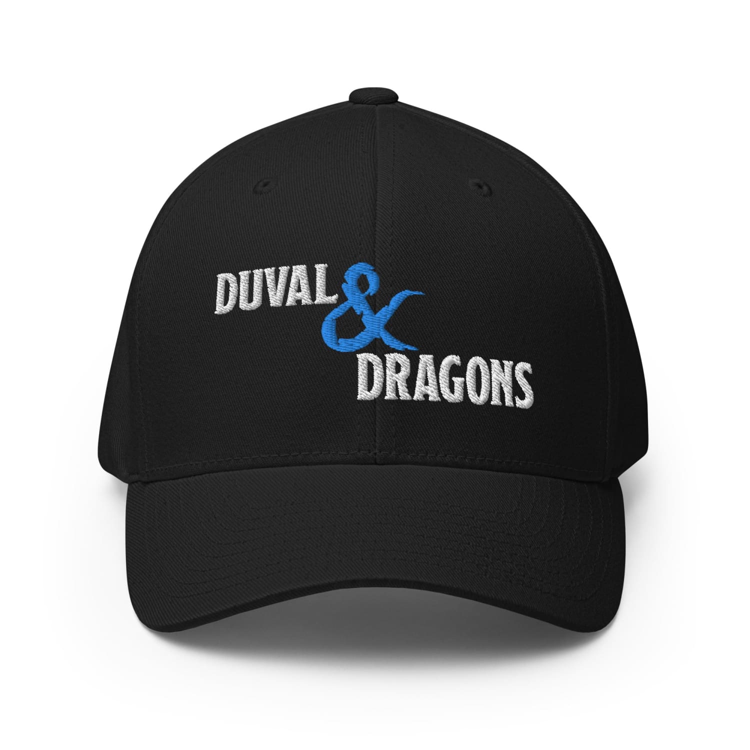 Duval & Dragons Structured Twill Flexfit Cap - Black / S/M