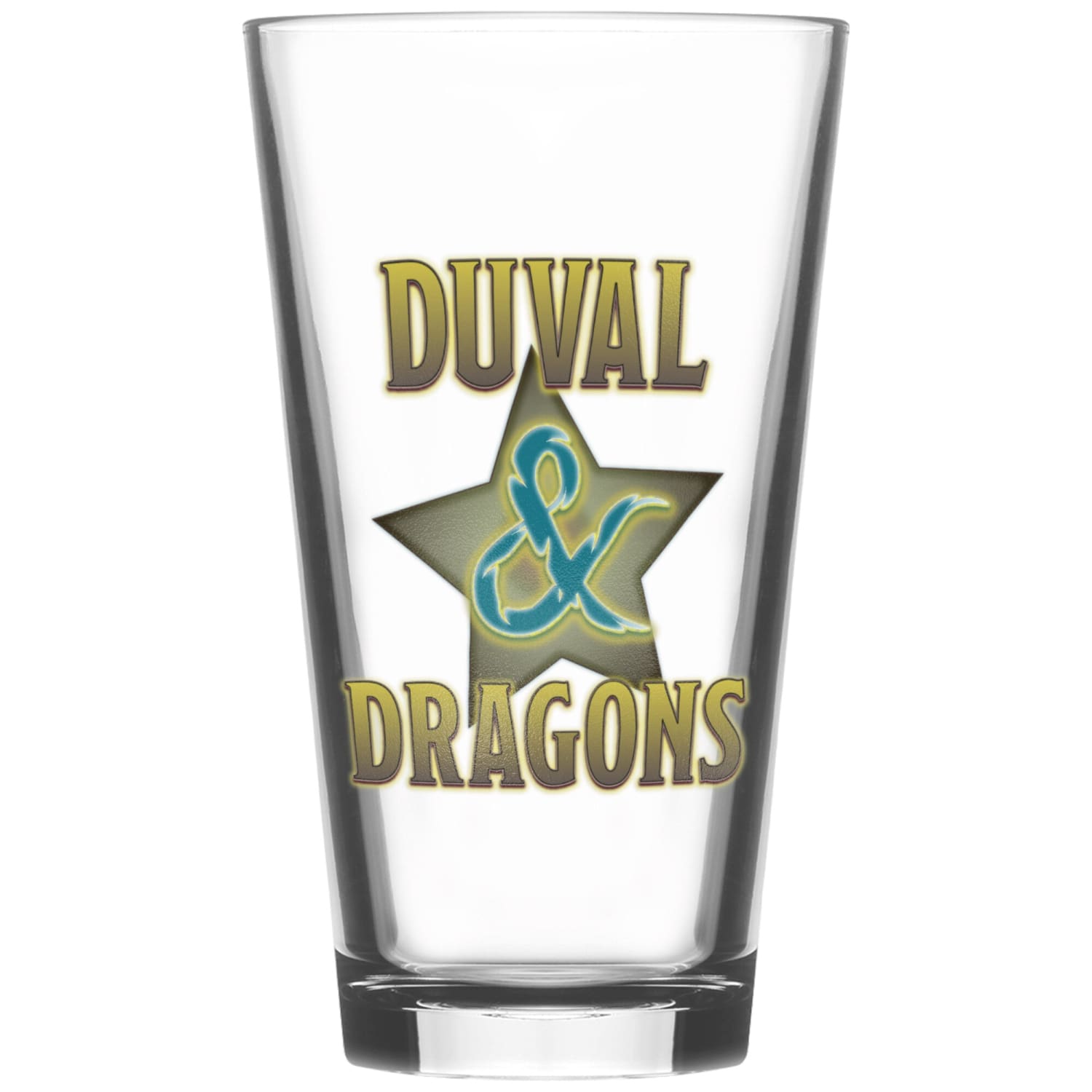 Duval & Dragons Superstar Logo 16oz Pint Glass - Drinkware