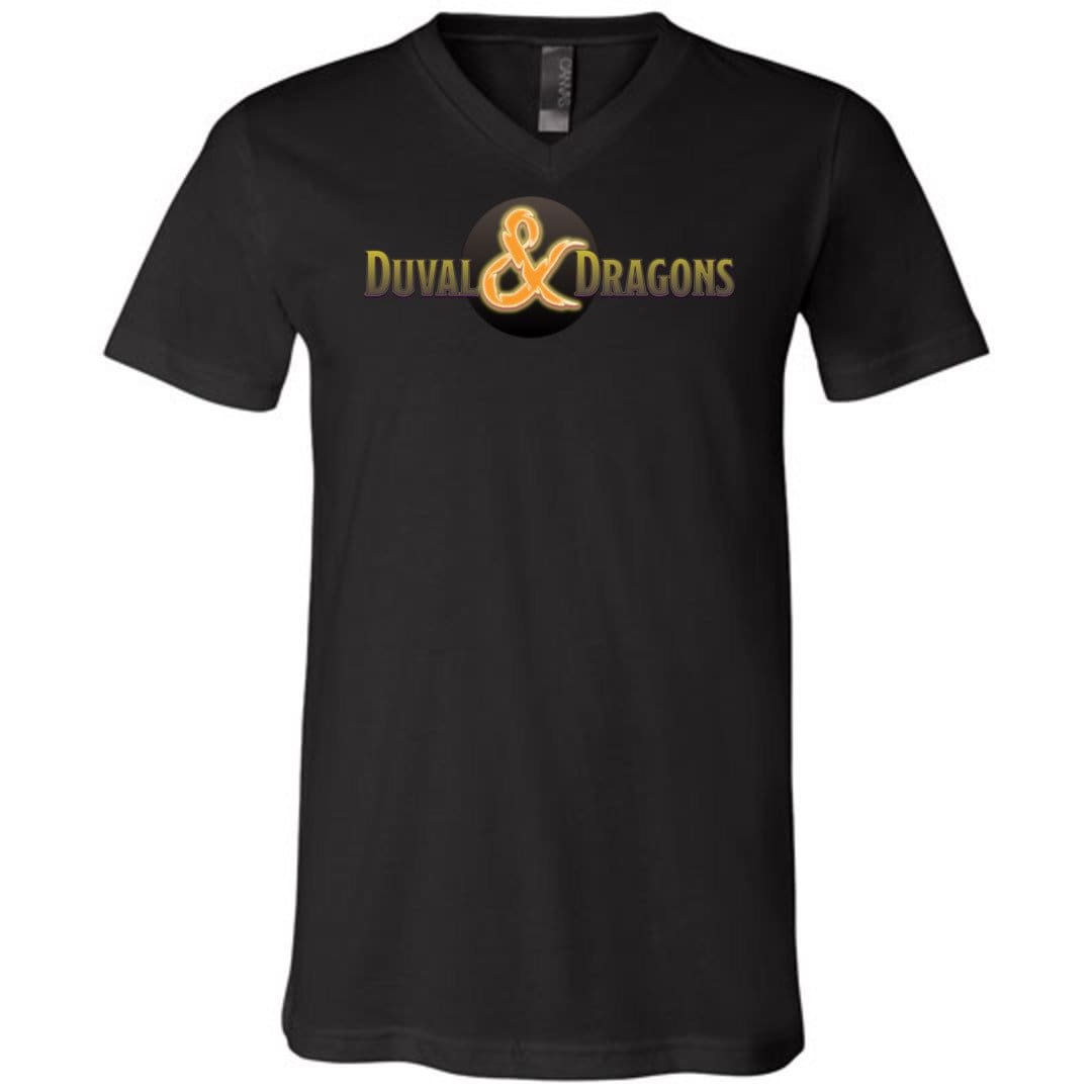 Duval & Dragons TS Unisex Premium V-Neck Tee - Black / S