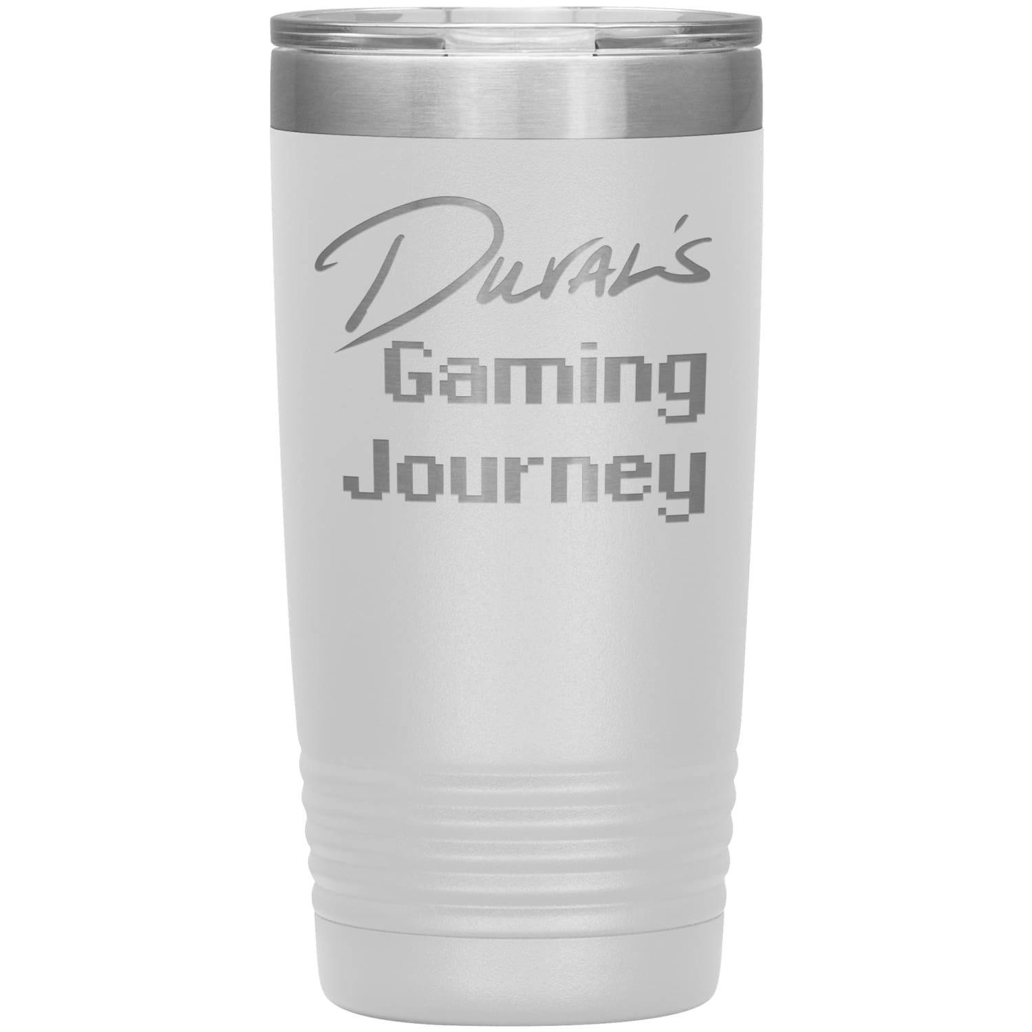 Duval’s Gaming Journey 20oz Vacuum Tumbler - White - Tumblers