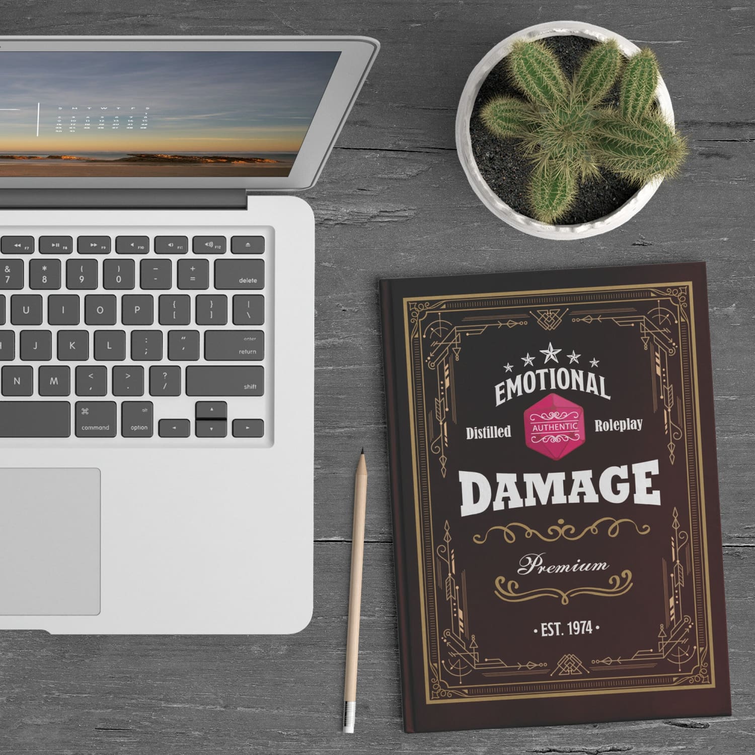 Emotional Damage Distilled Roleplay Hardcover Journal - Office