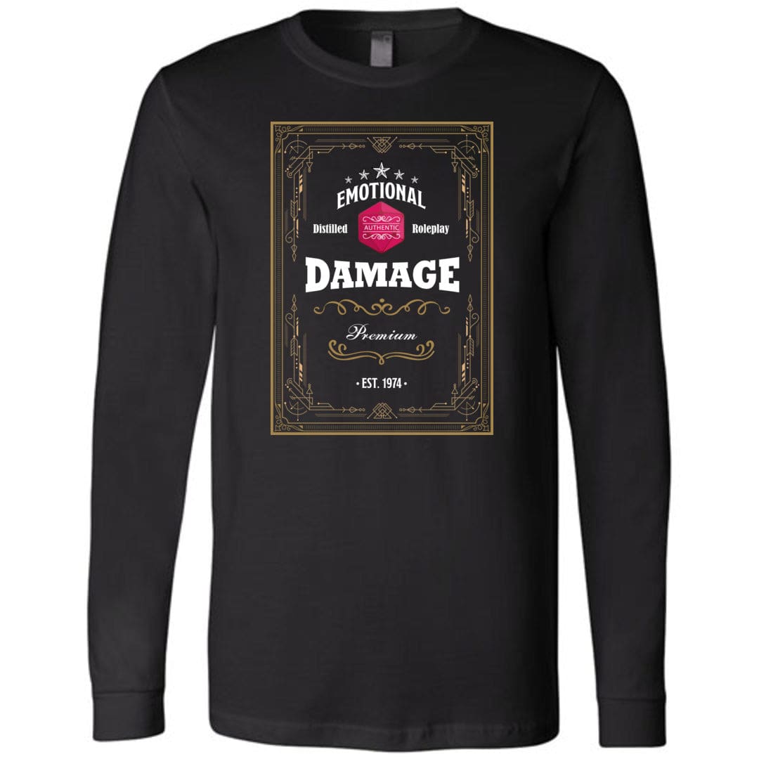 Emotional Damage Distilled Roleplay Unisex Premium Long Sleeve Tee - Black / XS