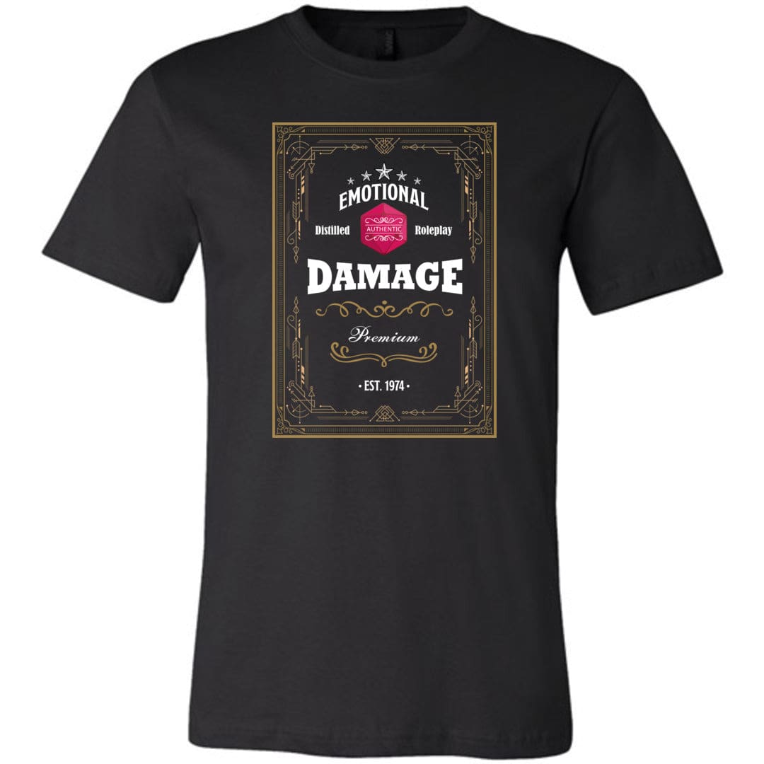 Emotional Damage Distilled Roleplay Unisex Premium Tee - Black / XS