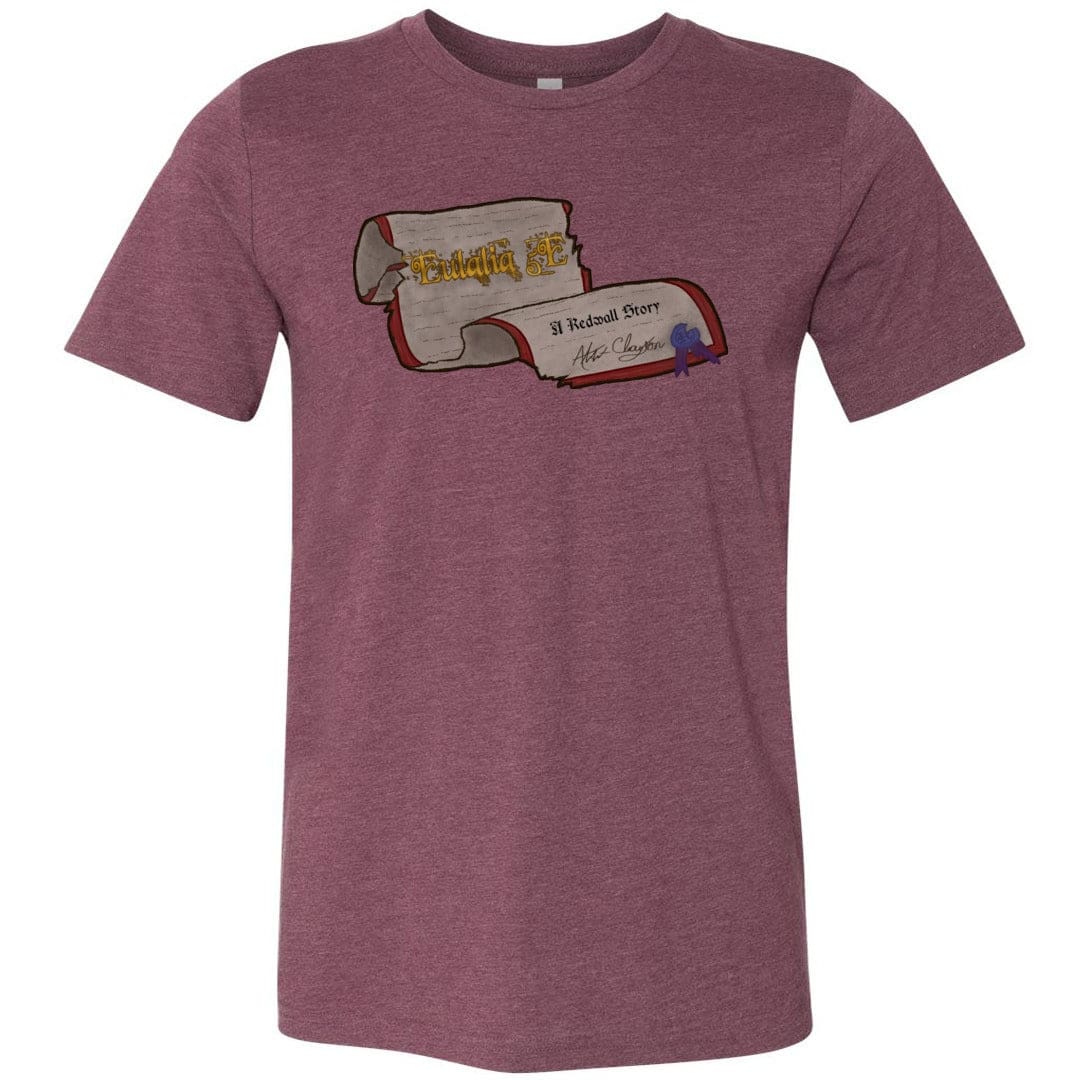 Eulalia 5E Logo Unisex Premium Tee - Heather Maroon / XS