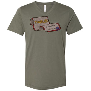 Eulalia 5E Logo Unisex Premium V-Neck Tee - Military Green / S