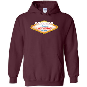 Fantasy Las Vegas Sign Unisex Pullover Hoodie - Maroon / S