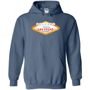 Fantasy Las Vegas Sign Unisex Pullover Hoodie - Indigo Blue / S