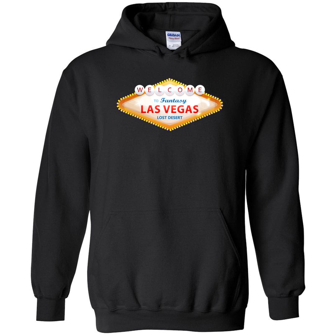 Fantasy Las Vegas Sign Unisex Pullover Hoodie - Black / S