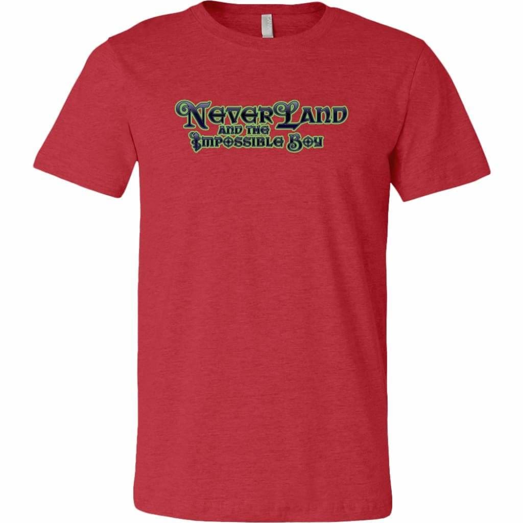 Fem NPC Neverland and the Impossible Boy Unisex Tees - Canvas Mens Shirt / Heather Red / S - T-shirt