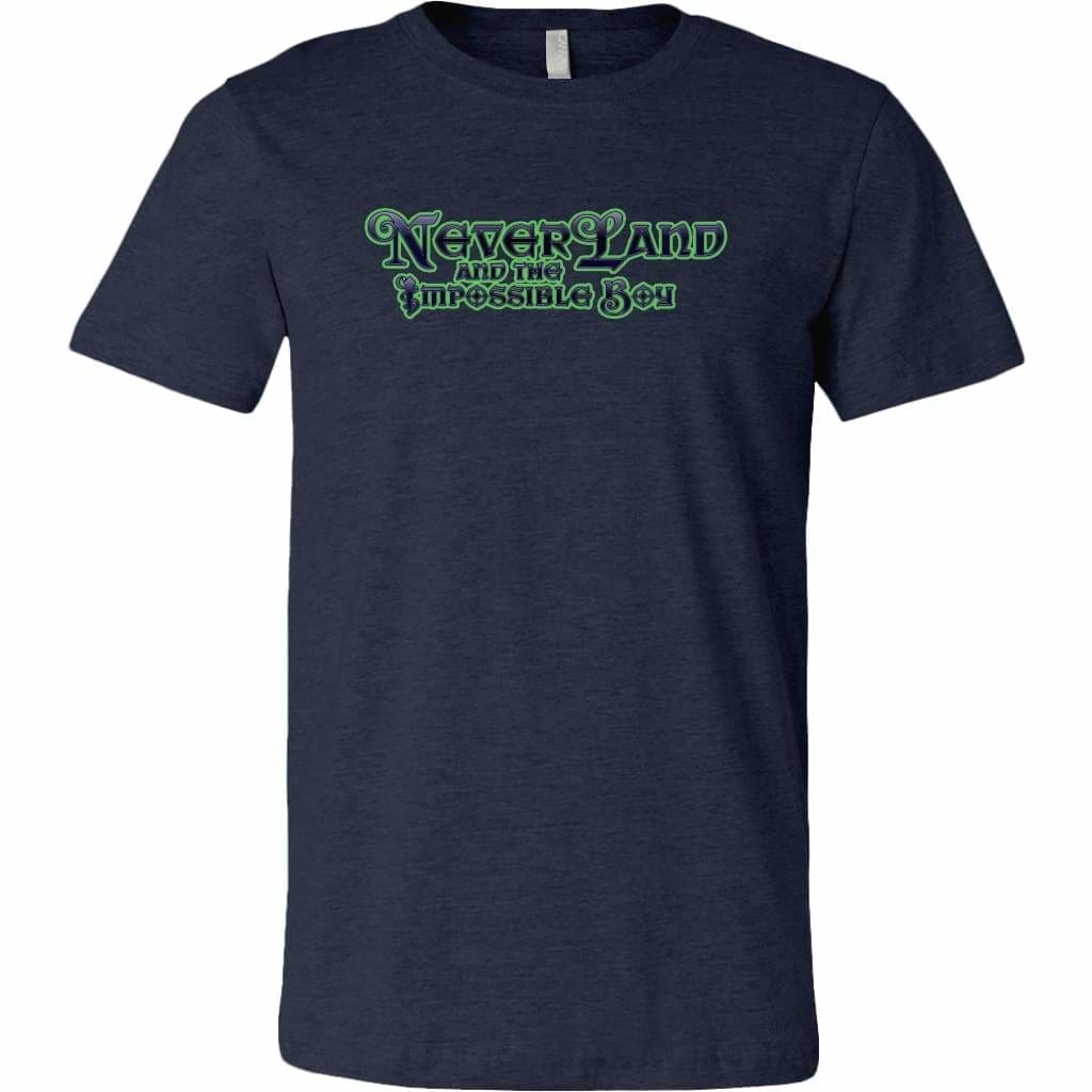 Fem NPC Neverland and the Impossible Boy Unisex Tees - Canvas Mens Shirt / Heather Navy / S - T-shirt