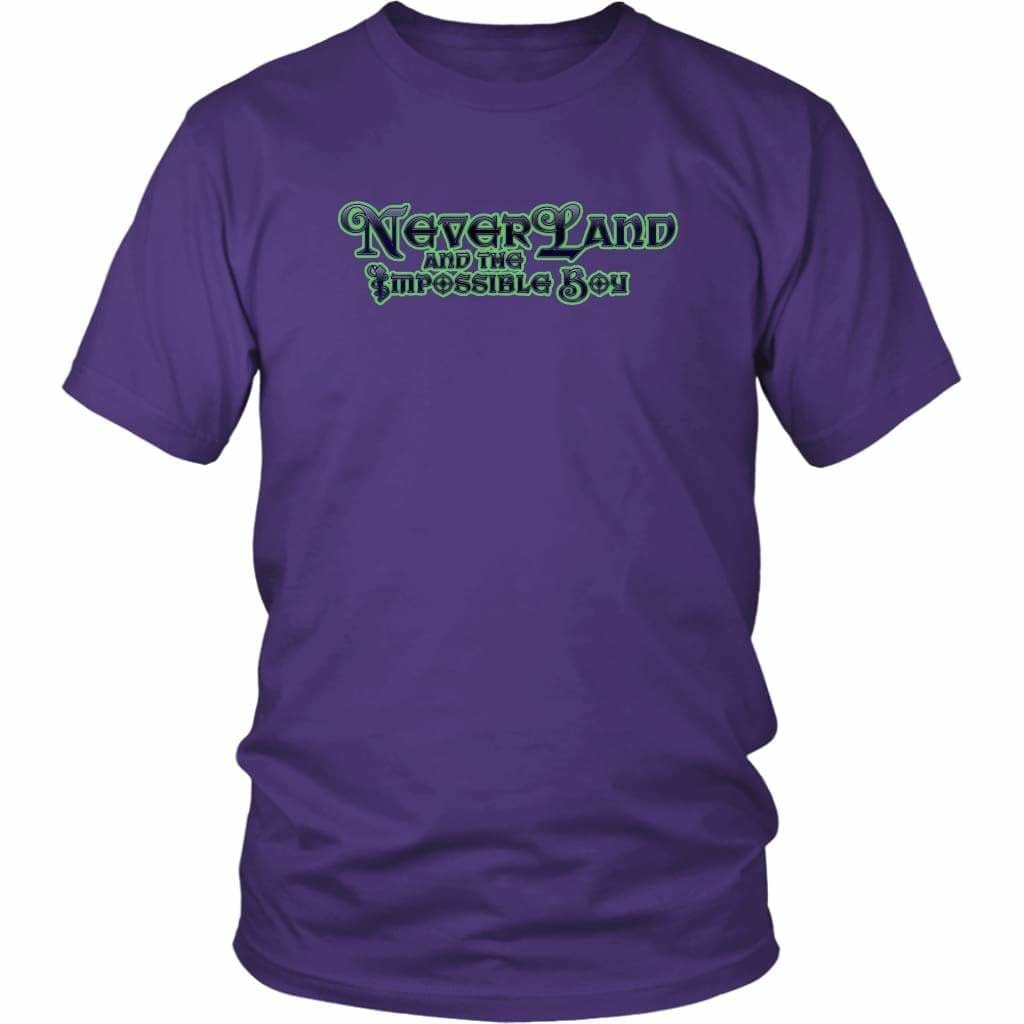 Fem NPC Neverland and the Impossible Boy Unisex Tees - District Unisex Shirt / Purple / S - T-shirt
