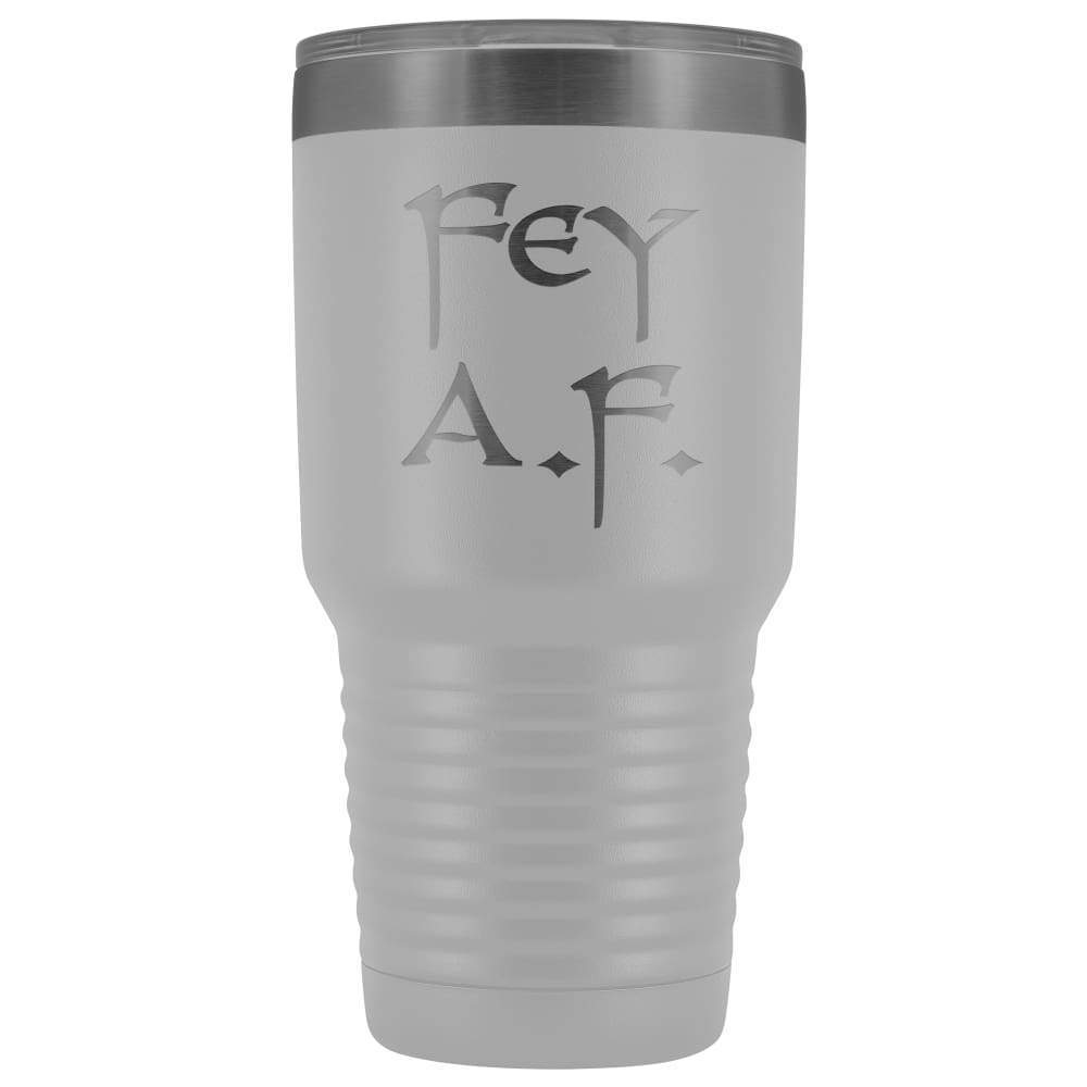 Fey A.F. 30oz Vacuum Tumbler - White - Tumblers