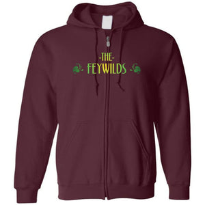 Feywild Summer Court Unisex Zip Hoodie - Maroon / S