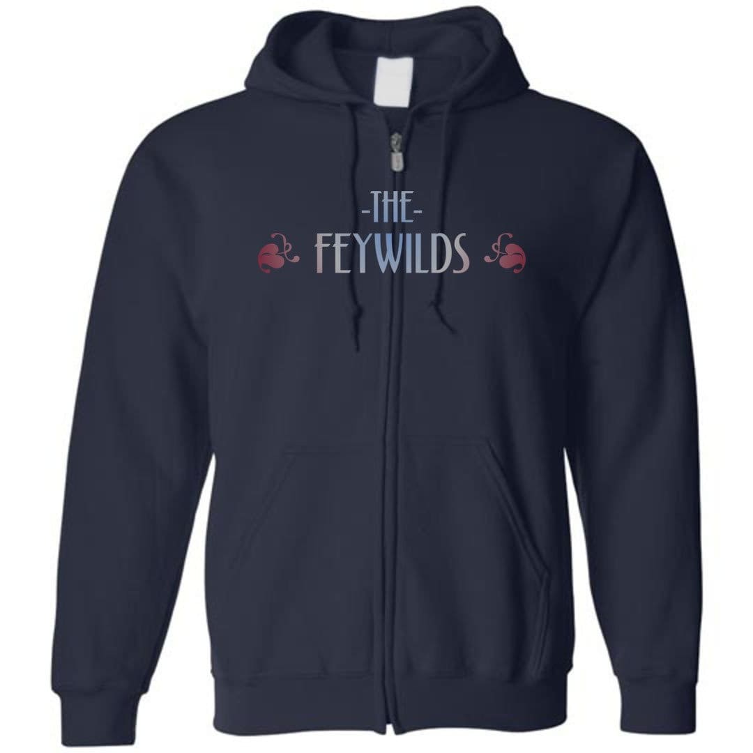 Feywilds Winter Court Unisex Zip Hoodie - Navy / S