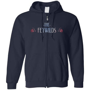 Feywilds Winter Court Unisex Zip Hoodie - Navy / S