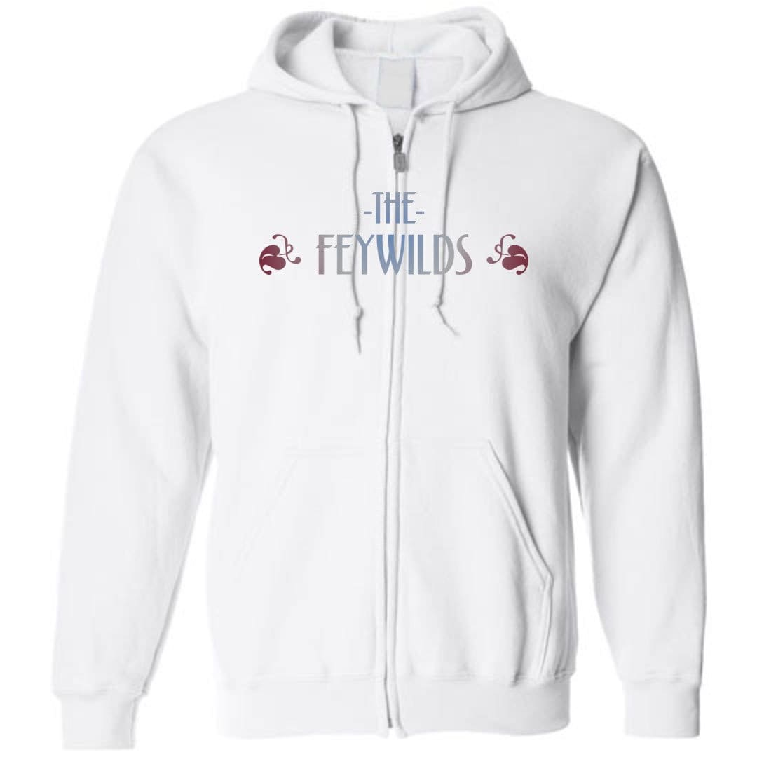 Feywilds Winter Court Unisex Zip Hoodie - White / S