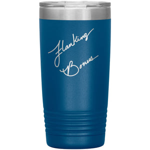Flanking Bonus Logo 20oz Vacuum Tumbler - Blue - Tumblers