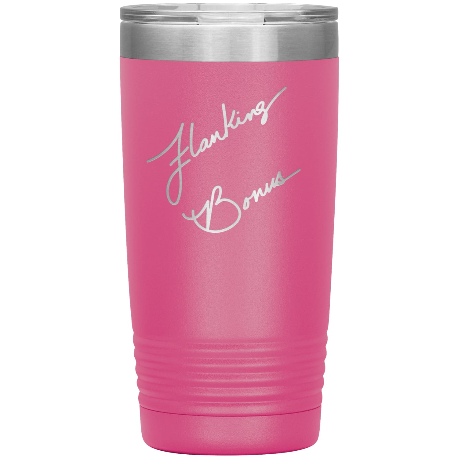 Flanking Bonus Logo 20oz Vacuum Tumbler - Pink - Tumblers