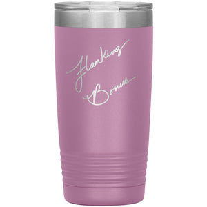 Flanking Bonus Logo 20oz Vacuum Tumbler - Light Purple - Tumblers