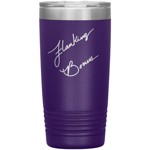 Flanking Bonus Logo 20oz Vacuum Tumbler - Purple - Tumblers