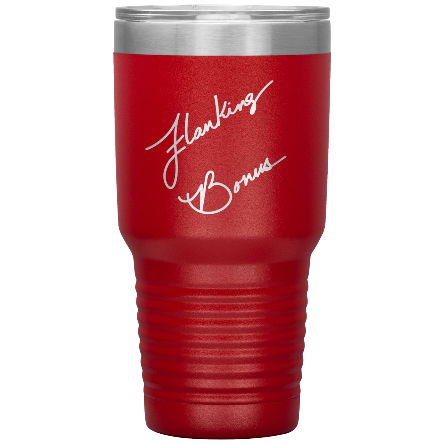 Flanking Bonus Logo 30oz Vacuum Tumbler - Red - Tumblers