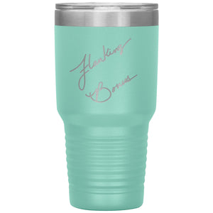 Flanking Bonus Logo 30oz Vacuum Tumbler - Teal - Tumblers