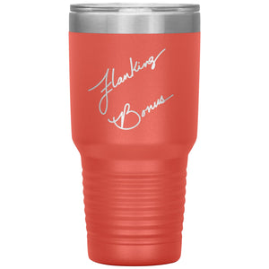 Flanking Bonus Logo 30oz Vacuum Tumbler - Coral - Tumblers