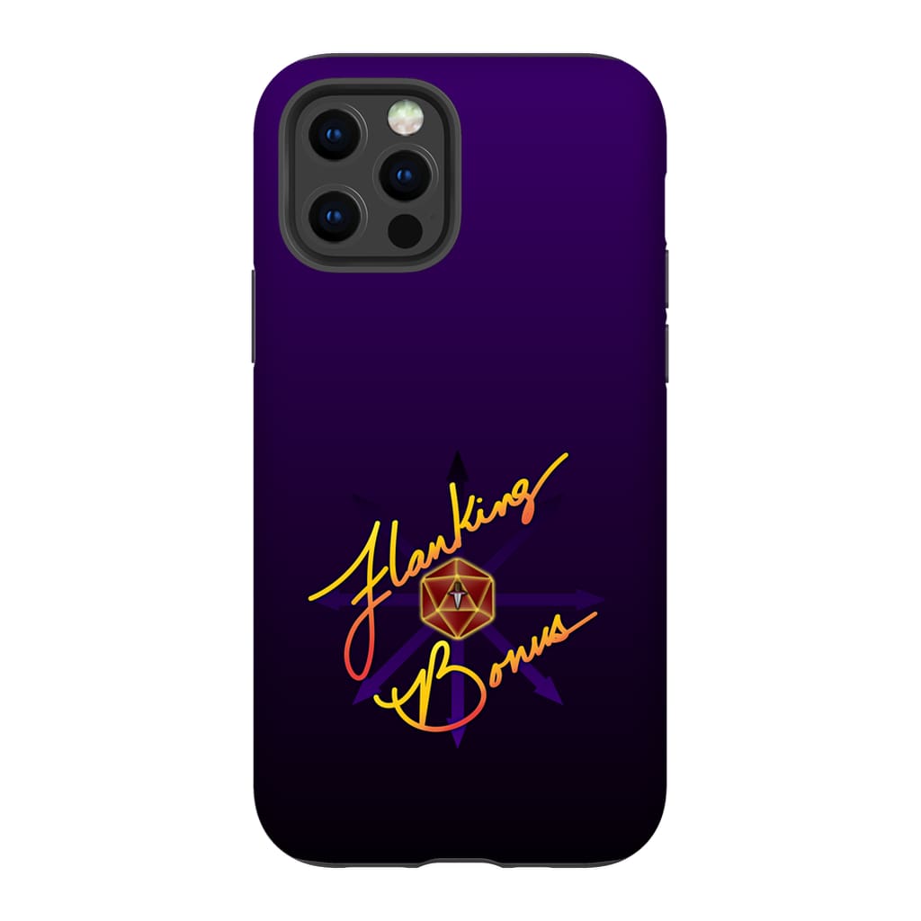 Flanking Bonus Logo Phonecase - Tough * iPhone * Samsung * LG * Google - iPhone 12 Pro - Flanking Bonus