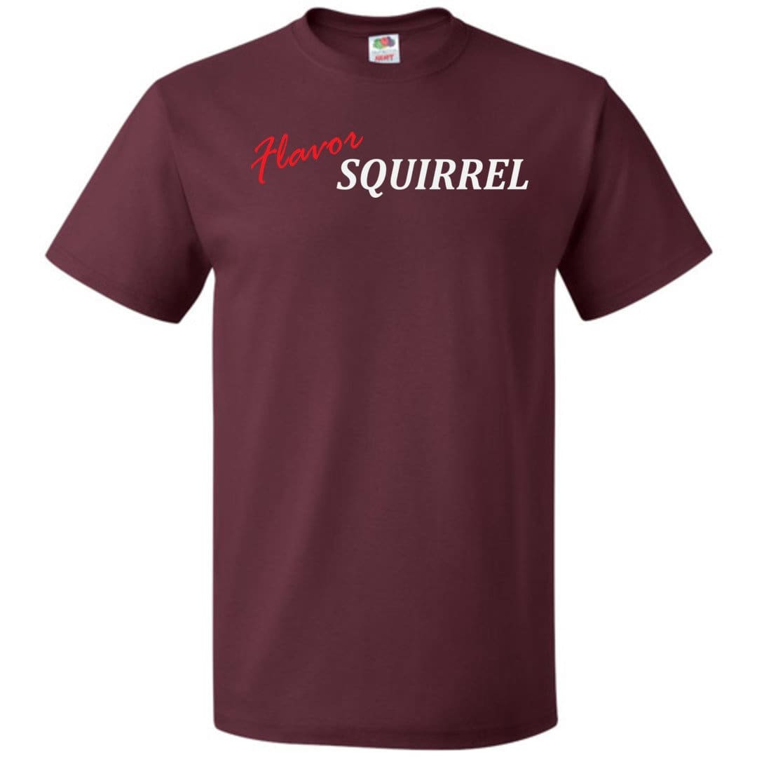 Flavor Squirrel Unisex Classic Tee - Maroon / S
