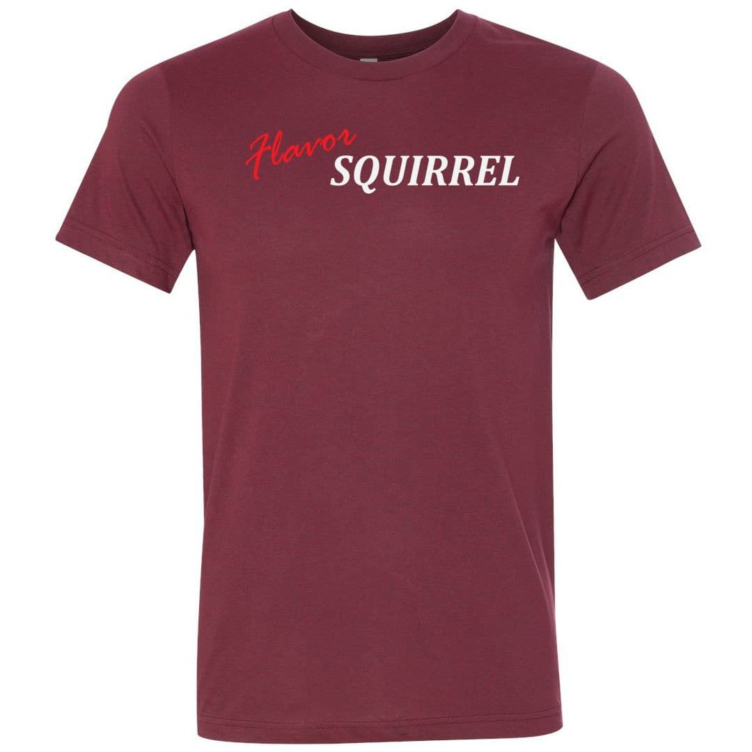 Flavor Squirrel Unisex Premium Tee - Heather Cardinal / XS