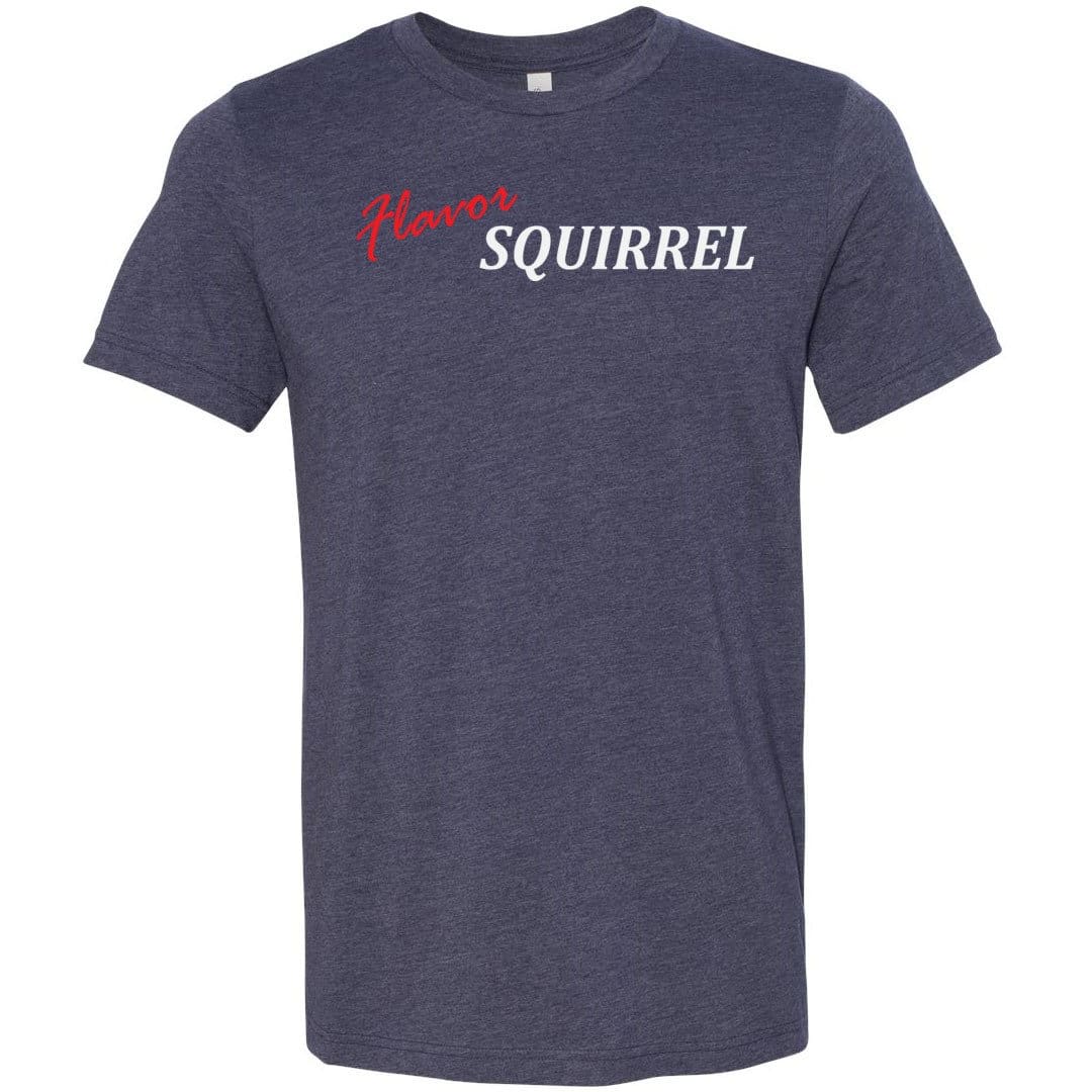 Flavor Squirrel Unisex Premium Tee - Heather Midnight Navy / XS