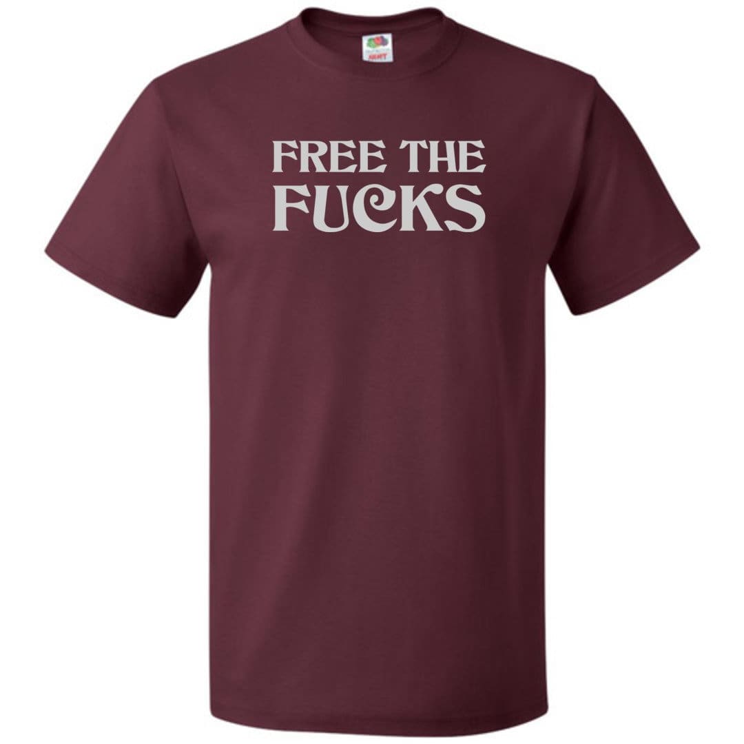 Free The Fucks Unisex Classic Tee - Maroon / S