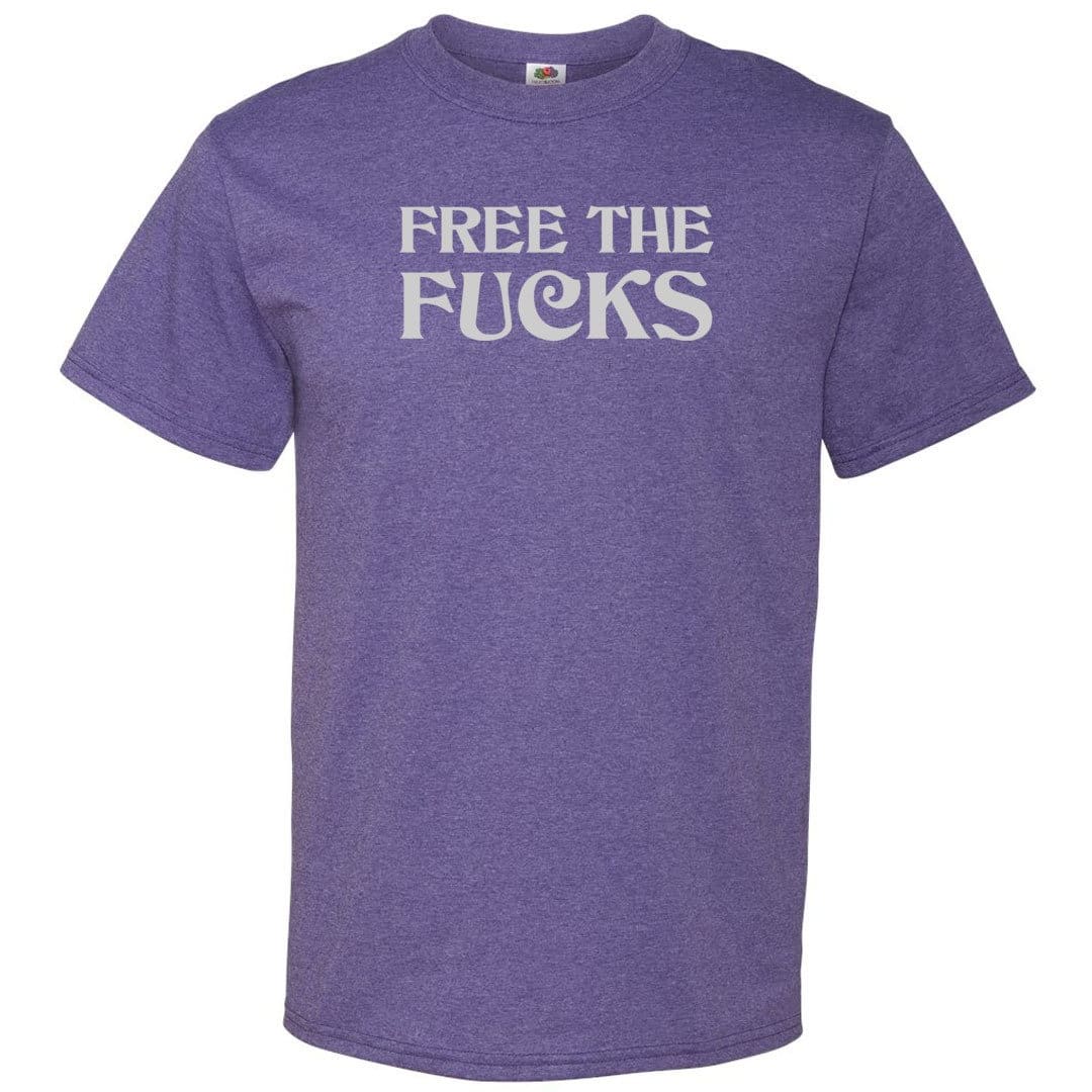 Free The Fucks Unisex Classic Tee - Retro Heather Purple / S