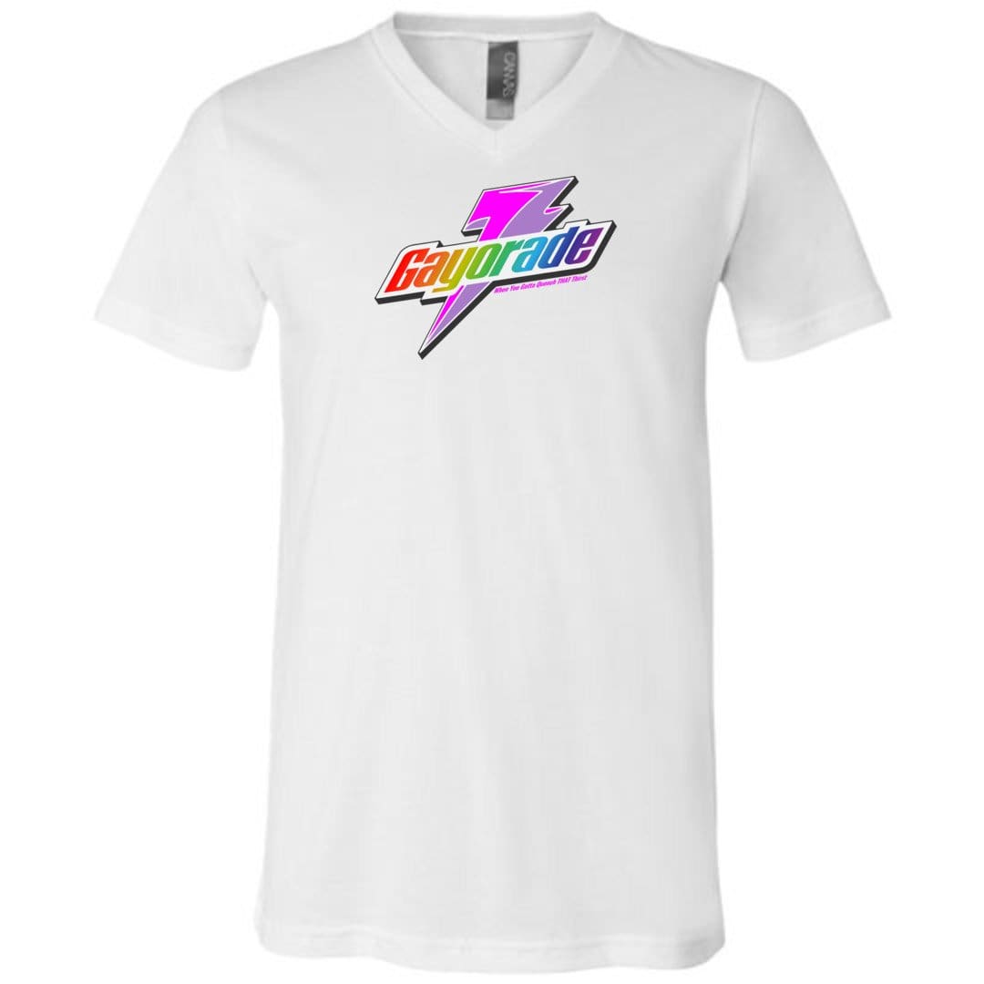 Gayorade Unisex Premium V-Neck Tee - White / S