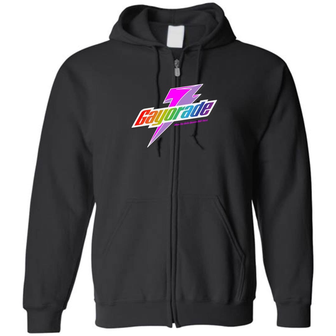 Gayorade Unisex Zip Hoodie - Black / S