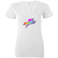 Gayorade Womens Premium Deep V-Neck Tee - White / S
