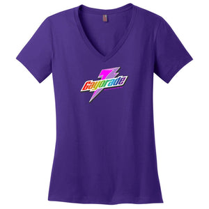 Gayorade Womens Premium V-Neck Tee - Purple / XS