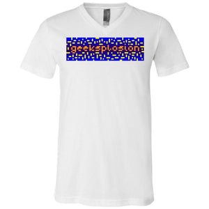 Geeksplosion Unisex Premium V-Neck Tee - White / S