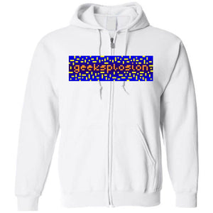 Geeksplosion Unisex Zip Hoodie - White / S