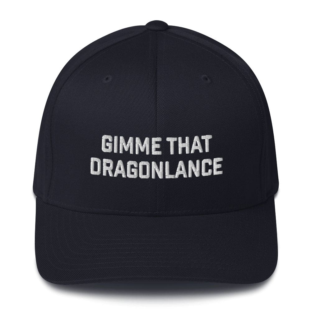 Gimme That Dragonlance Flexfit Structured Twill Cap - Dark Navy / S/M