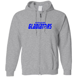 Goldenfields Gladiators Unisex Zip Hoodie - Sports Grey / S
