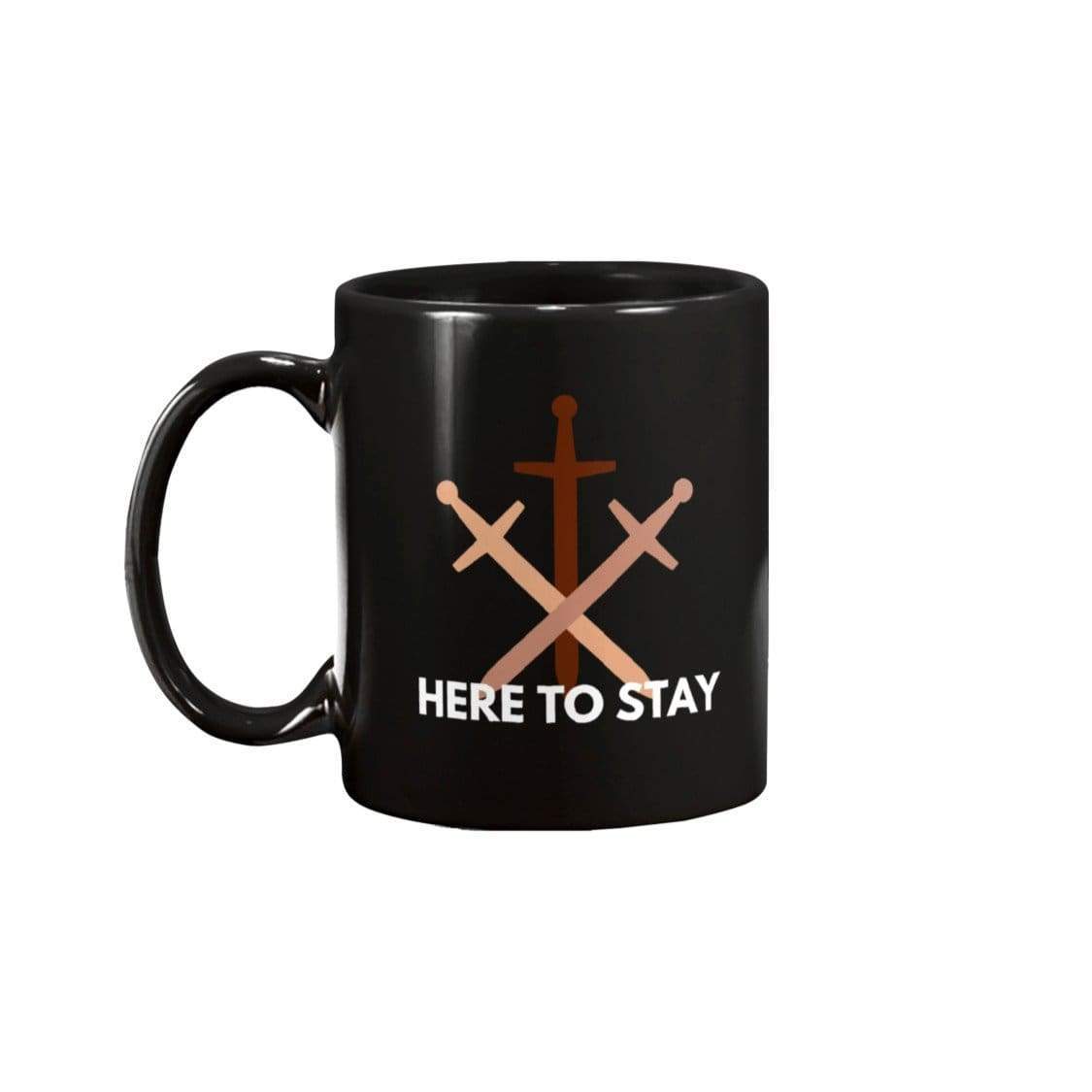 HTS Here To Stay Base Clean Dark 11oz Coffee Mug - Black / 11OZ - Mugs