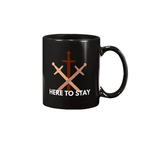 HTS Here To Stay Base Clean Dark 11oz Coffee Mug - Black / 11OZ - Mugs