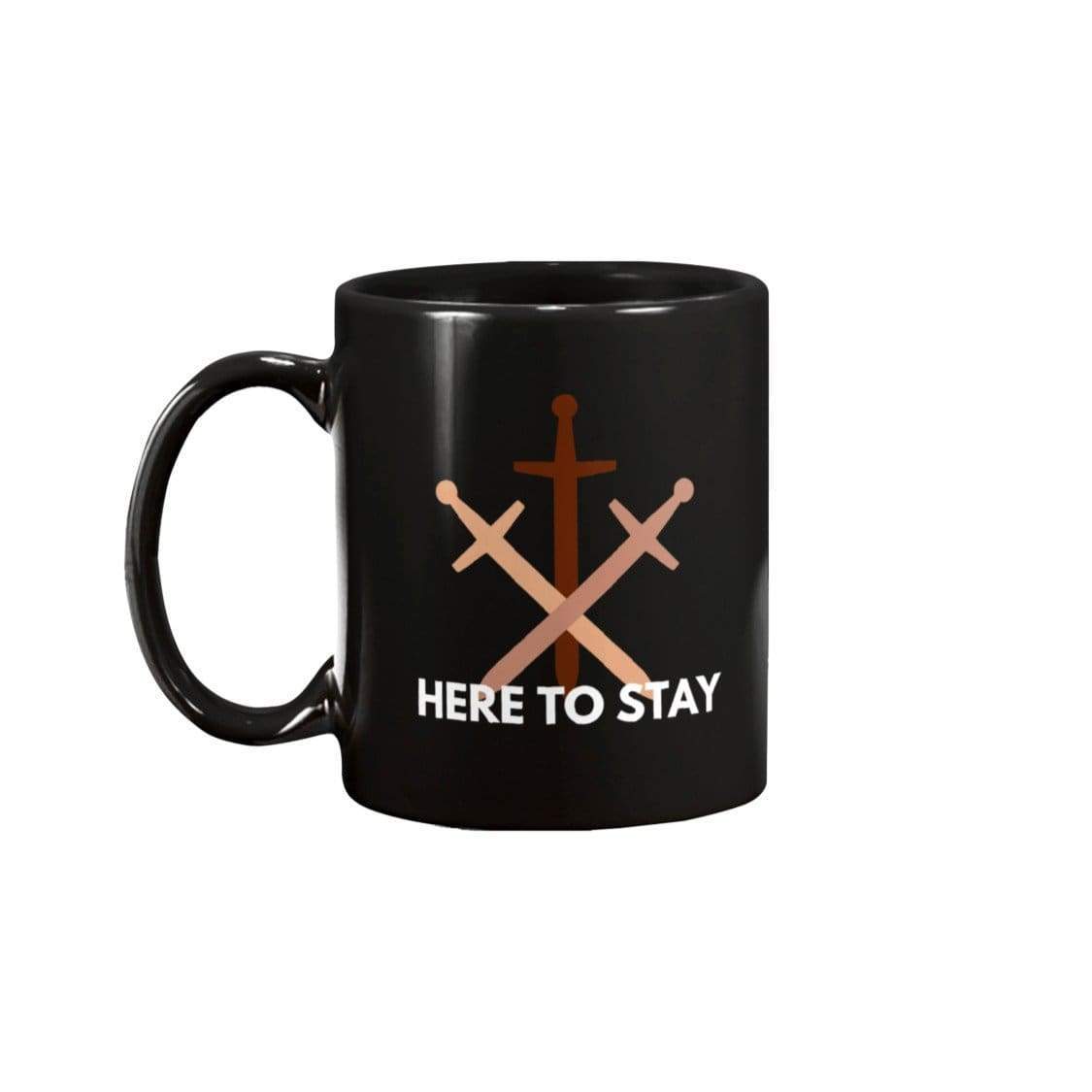 HTS Here To Stay Base Clean Dark 15oz Coffee Mug - Black / 15OZ - Mugs