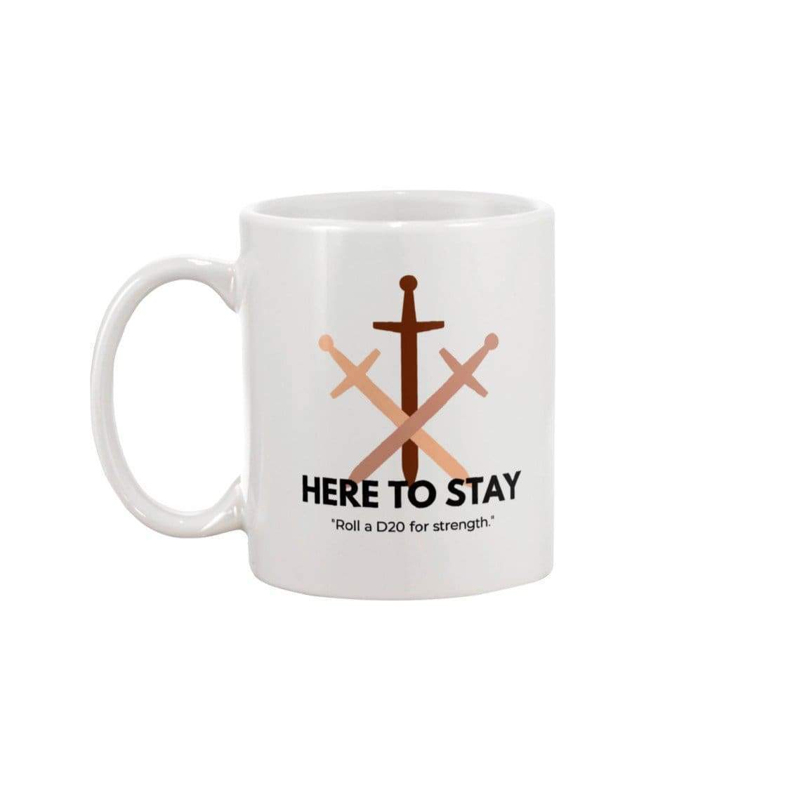 HTS Here To Stay Base Roll Light 11oz Coffee Mug - White / 11OZ - Mugs