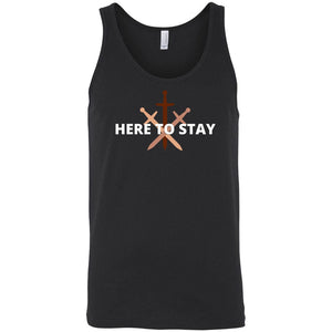 HTS Here To Stay Centered Dark Unisex Premium Tank - Black / S