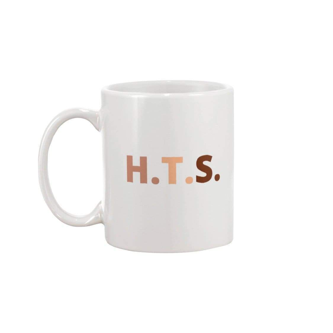 HTS Here To Stay Text Clean 11oz Coffee Mug - White / 11OZ - Mugs