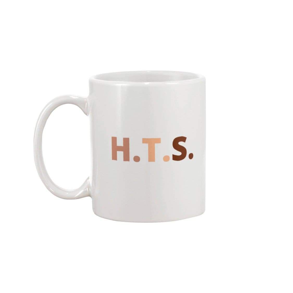 HTS Here To Stay Text Clean 15oz Coffee Mug - White / 15OZ - Mugs