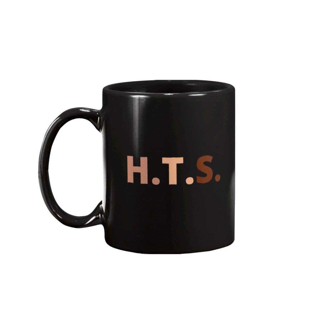 HTS Here To Stay Text Clean 15oz Coffee Mug - Black / 15OZ - Mugs